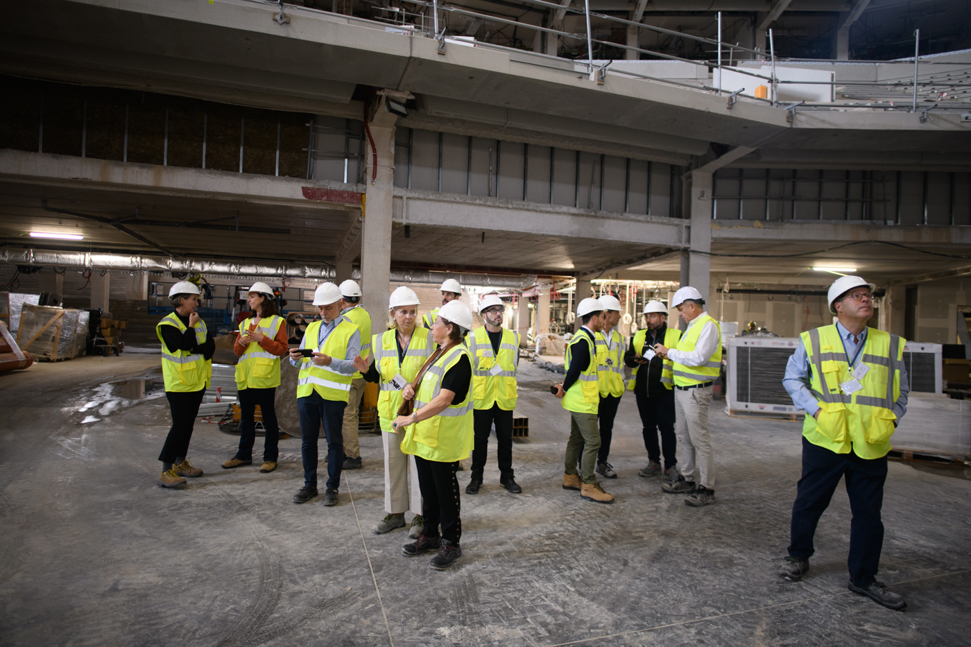 Club Cámara visita las obras de Roig Arena